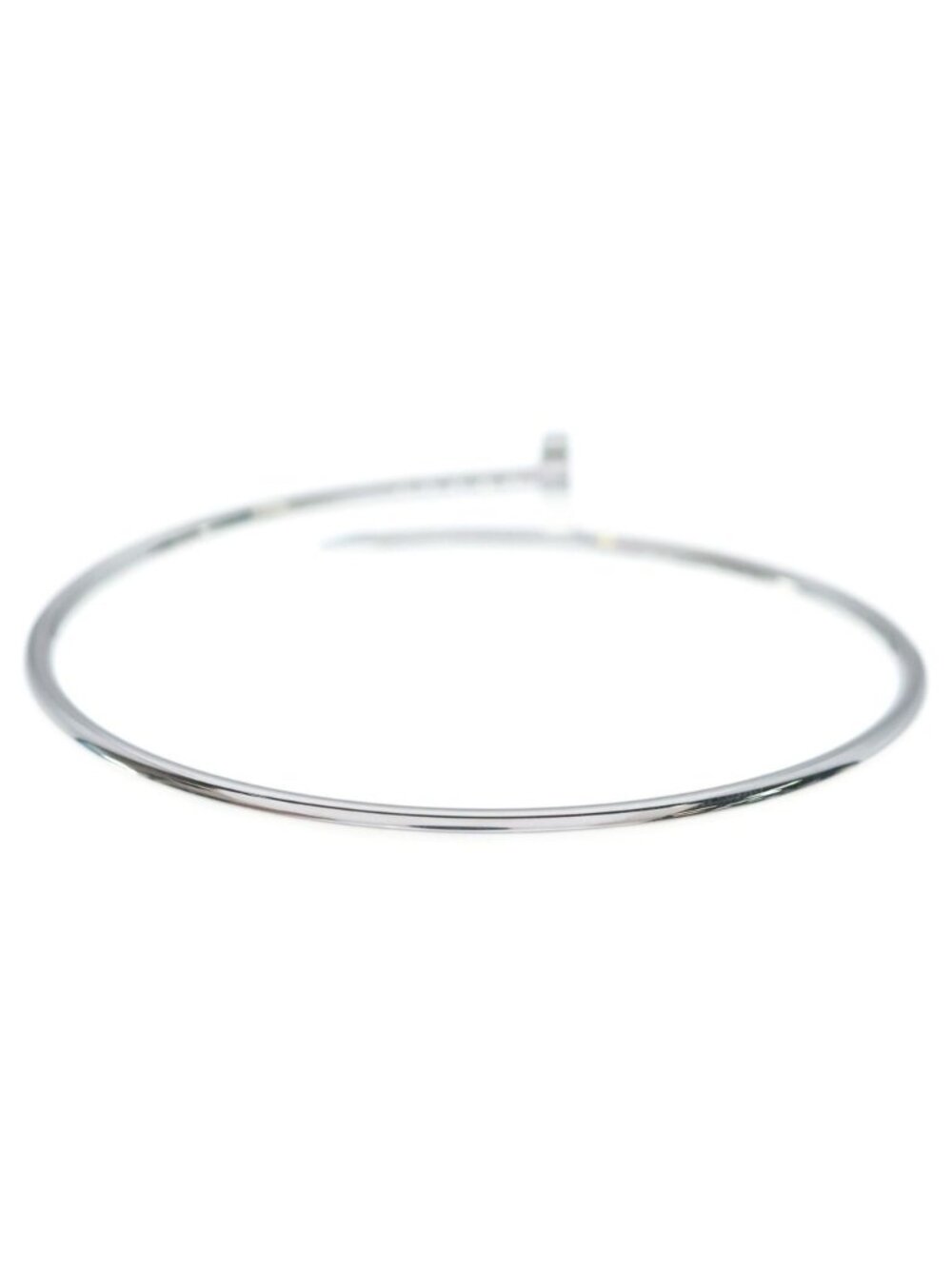 Cartier 18k White Gold Juste un Clou SM Bangle Bracelet - Picture 2 of 6